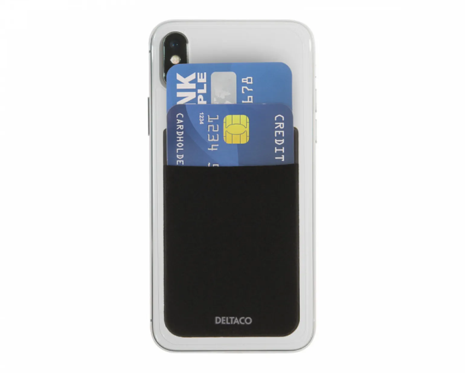Adhesive Card Holder - Black