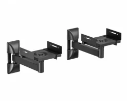 Adjustable Wall Mount Speaker Pair - Black