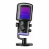 Ampligame AM6 Condenser Microphone with RGB - Black