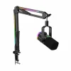 AmpliGame AM8PROT Microphone with Boom Arm - Black