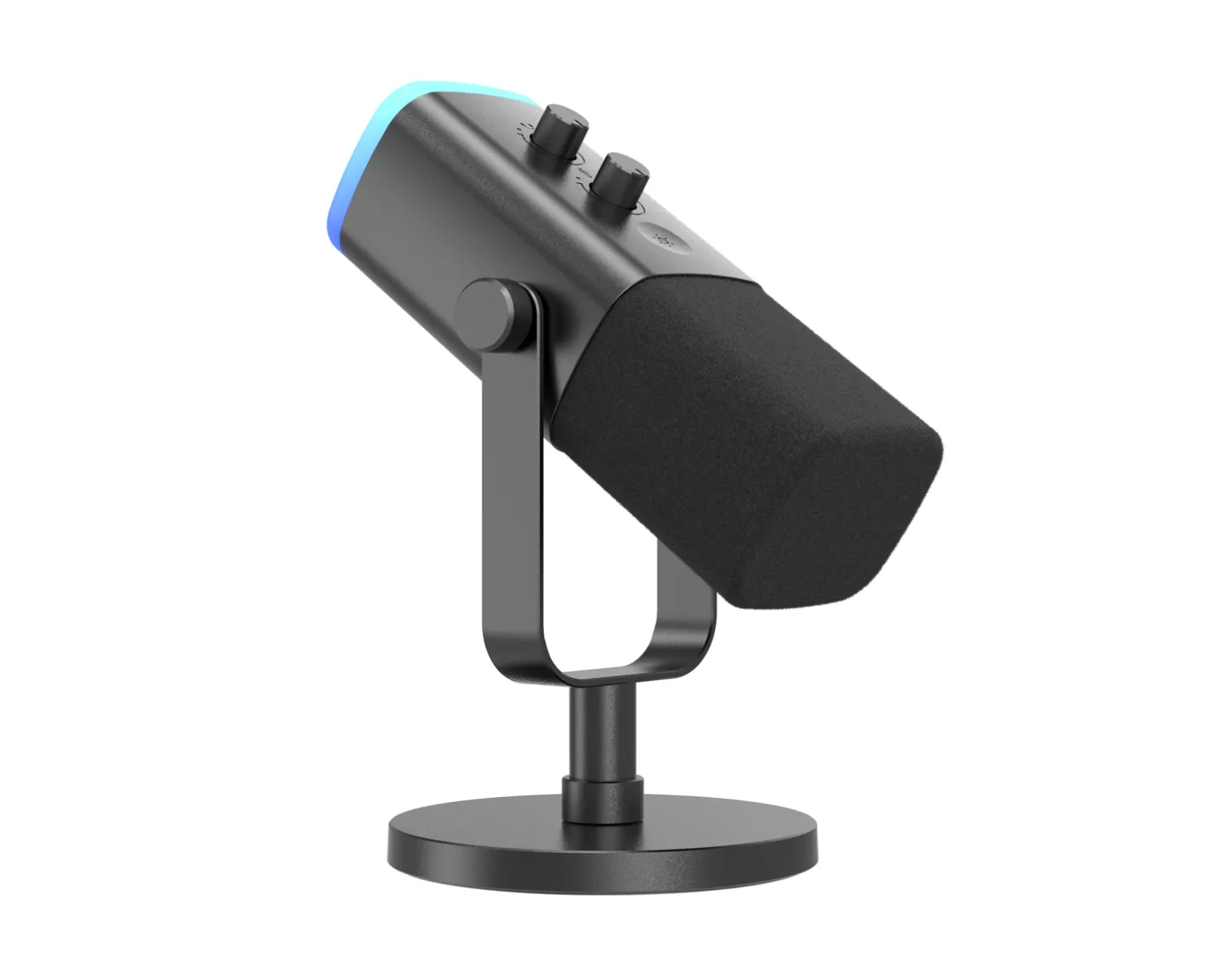 AMPLIGAME AM8 RGB USB/XLR Microphone - Dynamic Mic - Black