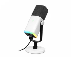 AMPLIGAME AM8 RGB USB/XLR Microphone - Dynamic Mic - White