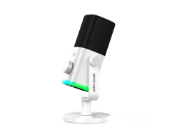 AmpliGame AM9 USB/XLR Microphone - White