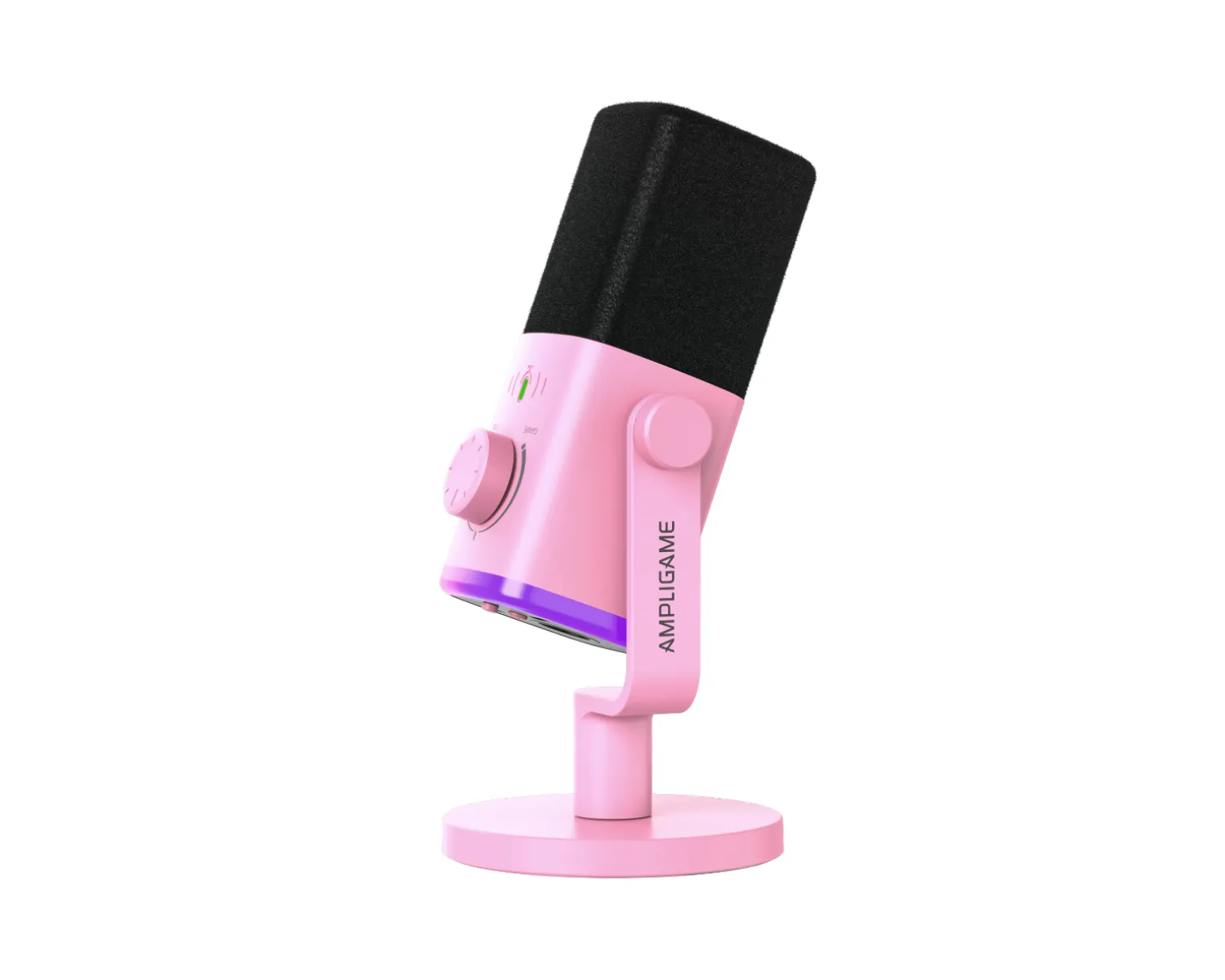 AmpliGame AM9 USB/XLR Microphone - Pink