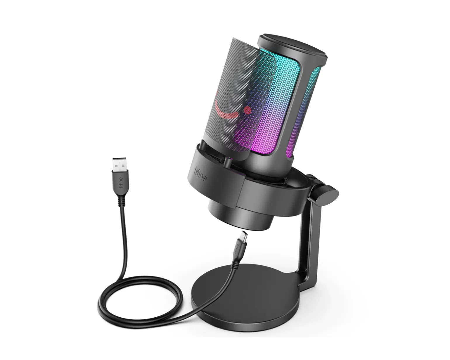 AMPLIGAME A8 USB Gaming Microphone RGB (PC/PS4/PS5) - Black