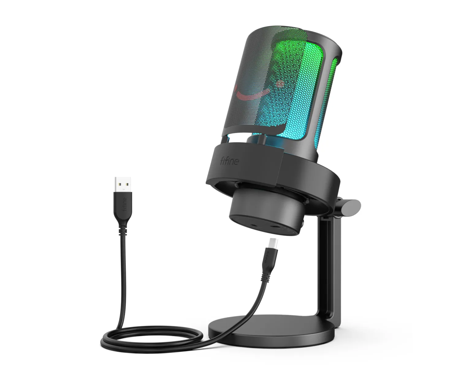 AMPLIGAME A8 USB Gaming Microphone RGB (PC/PS4/PS5) - Black