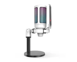 AMPLIGAME A6 USB Gaming Microphone RGB (PC/PS4/PS5) - White