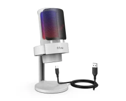 AMPLIGAME A8 USB Gaming Microphone RGB (PC/PS4/PS5) - White