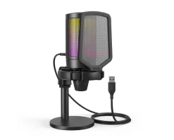 AMPLIGAME A6 USB Gaming Microphone RGB (PC/PS4/PS5) - Black