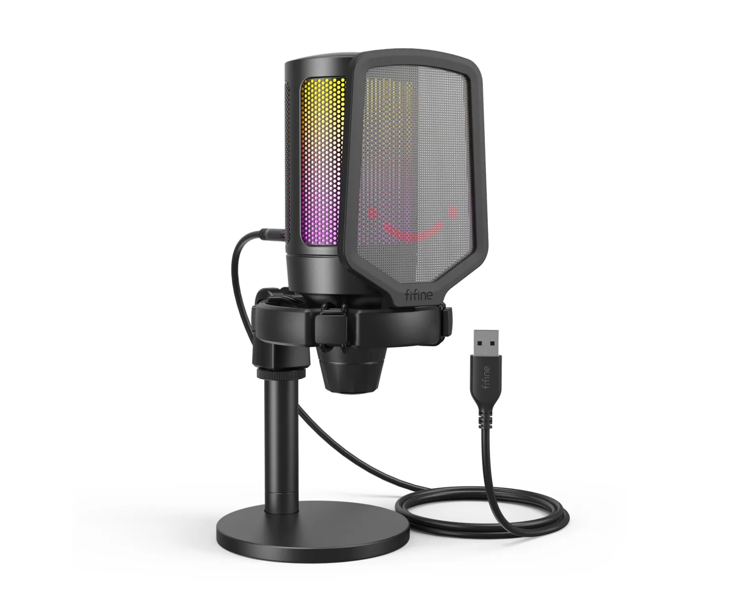 AMPLIGAME A6 USB Gaming Microphone RGB (PC/PS4/PS5) - Black