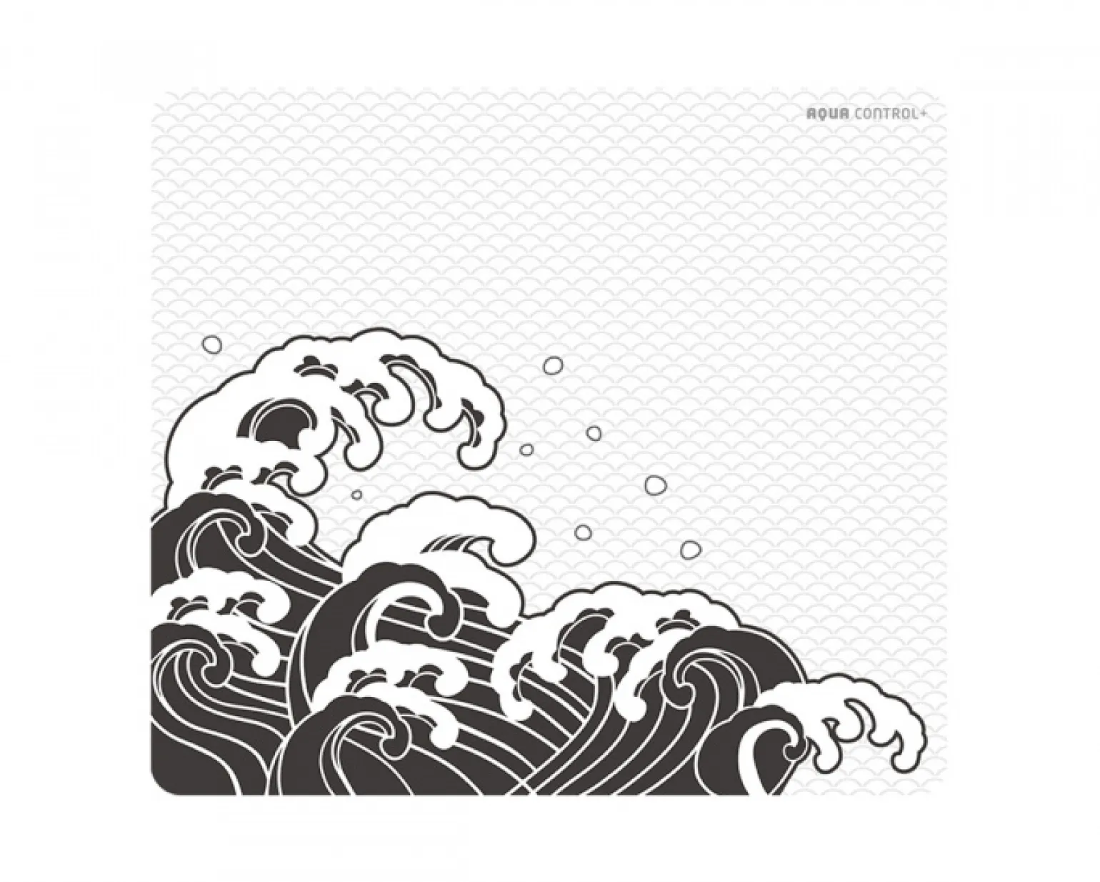 Aqua Control Plus Mousepad - Wave - Storm - XL Square