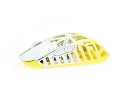 BEAST X Max Wireless Gaming Mouse - White/Yellow [Omron Opticals]