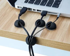 Cable Clips 6 pcs Gray