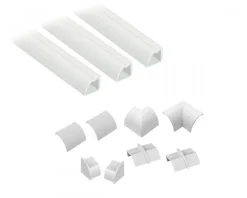 Cable duct Kit 22x22mm 3x Cable duct/accessories 1.0m