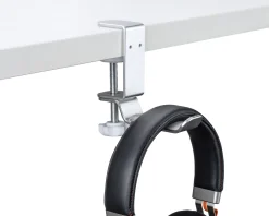 Clamp-On Universal Headphone Holder - Silver