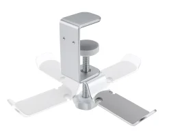 Clamp-On Universal Headphone Holder - Silver