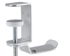 Clamp-On Universal Headphone Holder - Silver