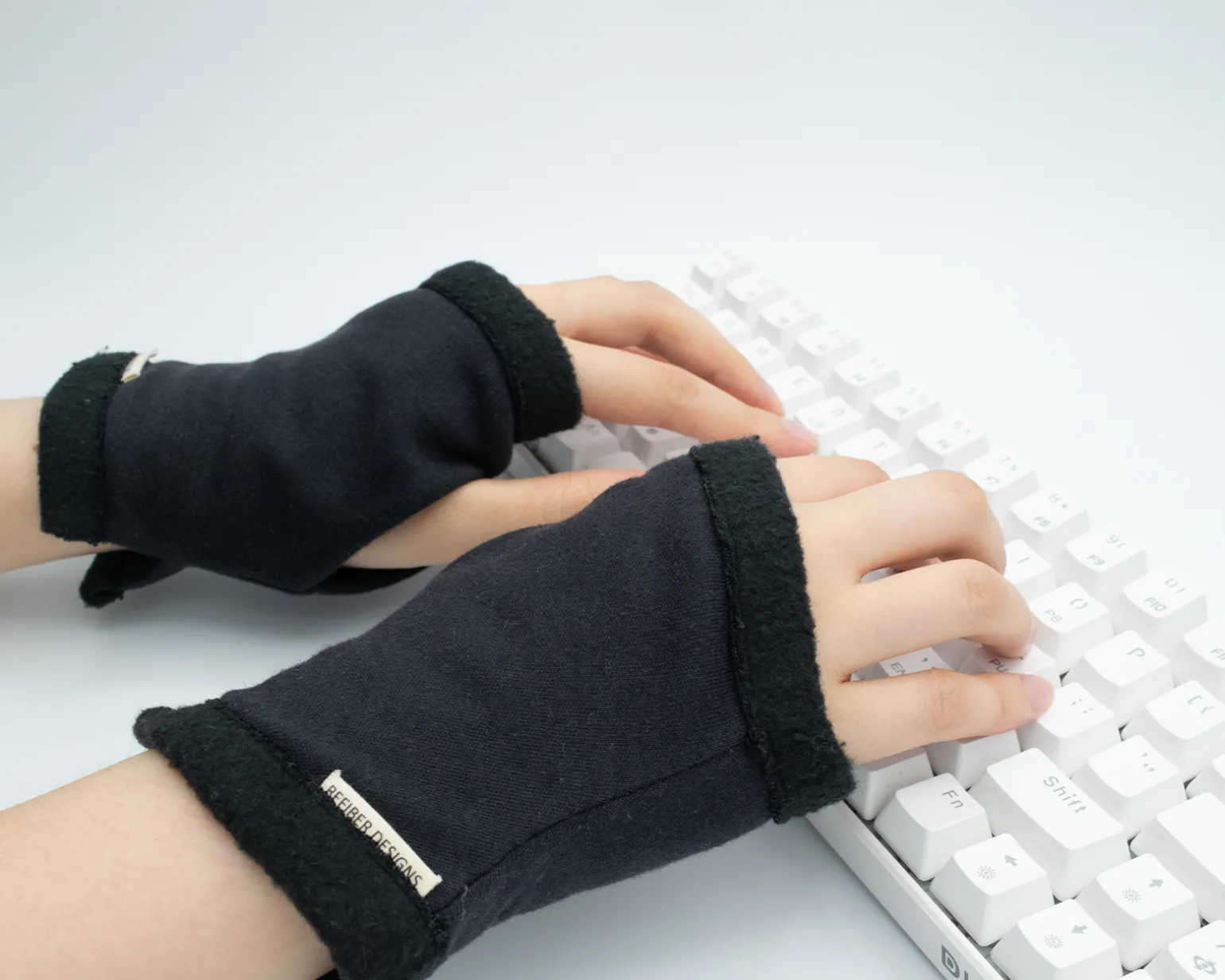 Cotton Typing Gloves - Warm Gaming Gloves - S/M