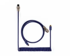 Custom Coiled Aviator Cable USB-C - Blue
