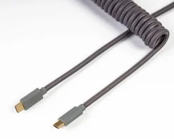 Custom Coiled Aviator Cable USB-C - Grey