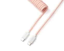 Custom Coiled Aviator Cable USB-C - Light Pink