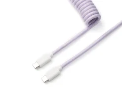 Custom Coiled Aviator Cable USB-C - Light Purple