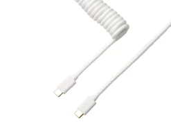 Custom Coiled Aviator Cable USB-C - White