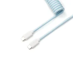 Custom Coiled Aviator Cable USB-C - Light Blue