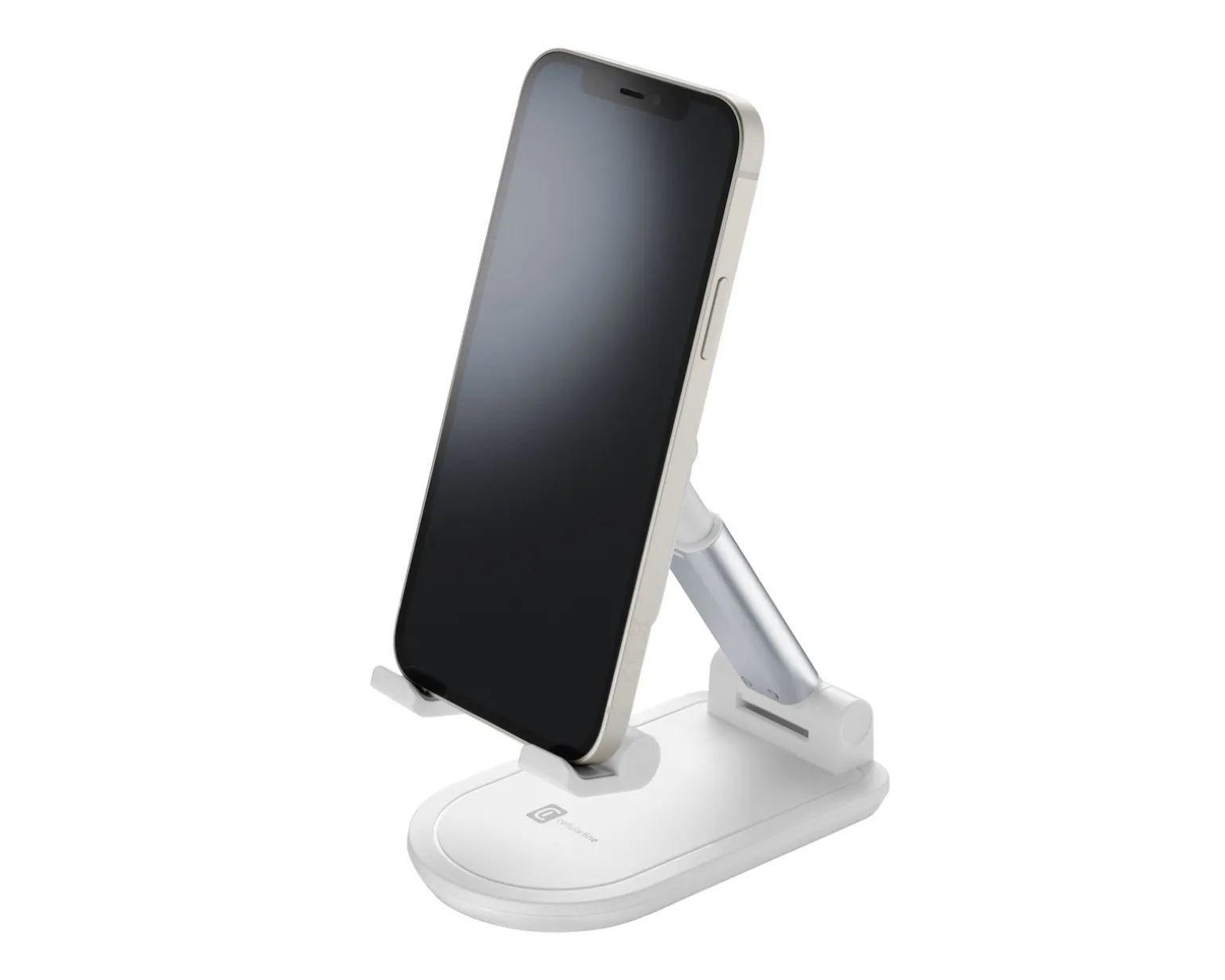 Desk Holder - Foldable Table Stand for Smartphones & Tablets - White