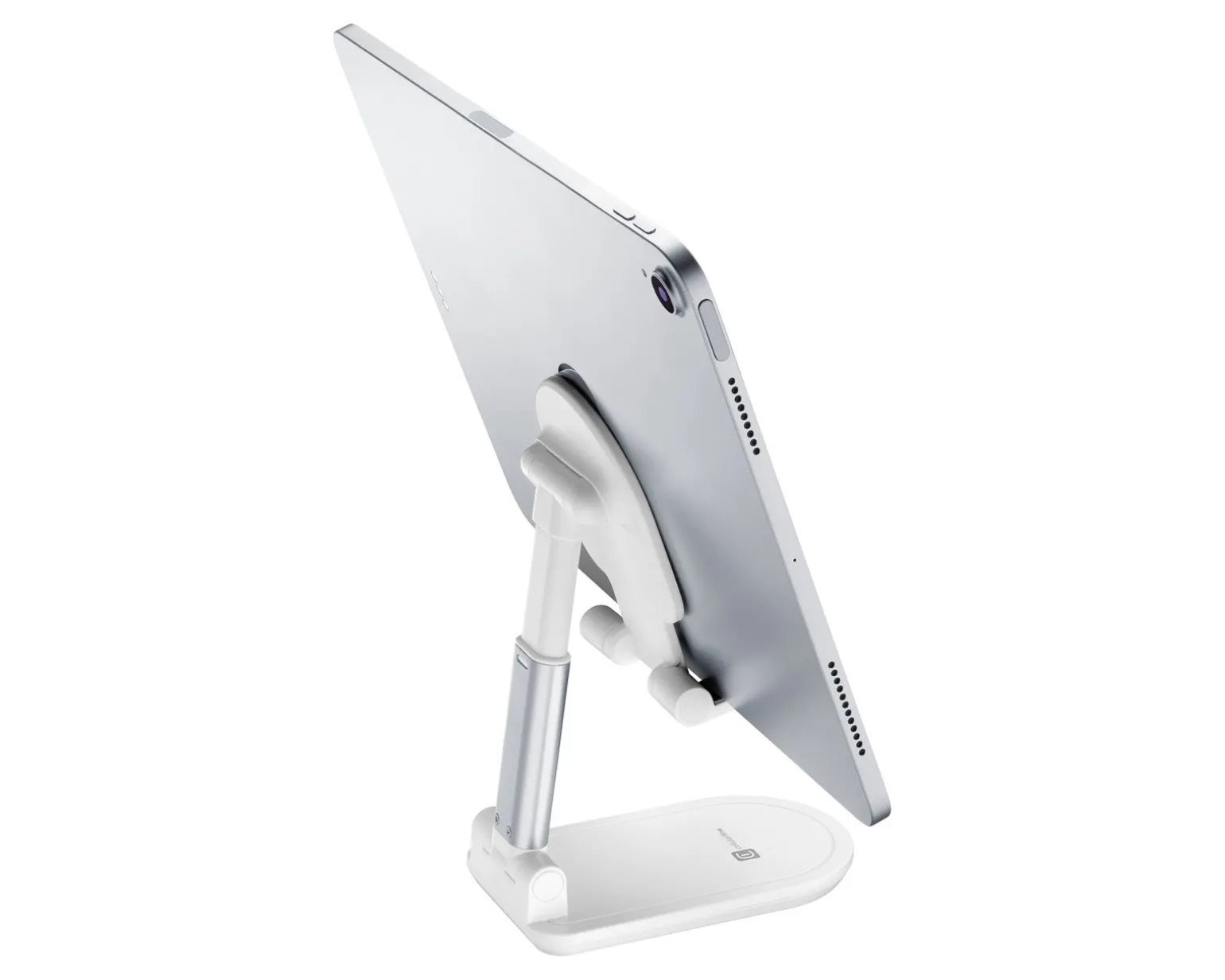 Desk Holder - Foldable Table Stand for Smartphones & Tablets - White