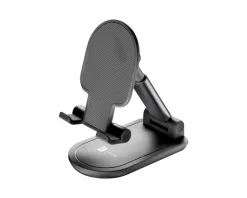 Desk Holder - Foldable Table Stand for Smartphones & Tablets - Black