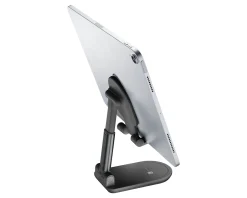 Desk Holder - Foldable Table Stand for Smartphones & Tablets - Black