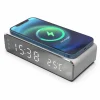 Digital Alarm Clock with Qi-charging Silver