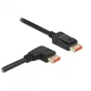 DisplayPort Cable 1.4 (4k/8k) - Right Angled - Black - 1m