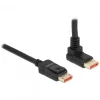DisplayPort Cable 1.4 (4k/8k) - Upwards Angled - Black - 2m