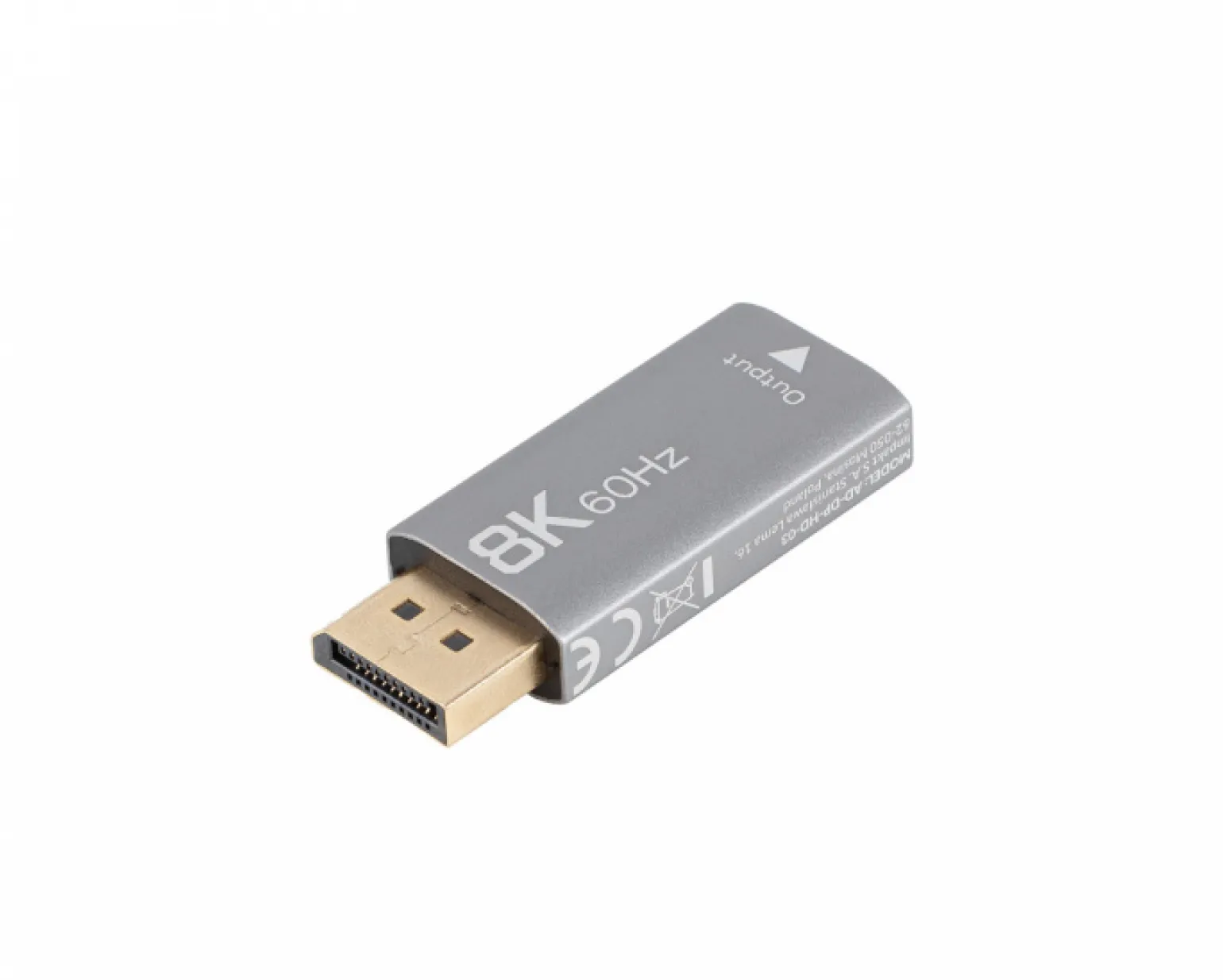 DisplayPort to HDMI Adapter 8K - Silver