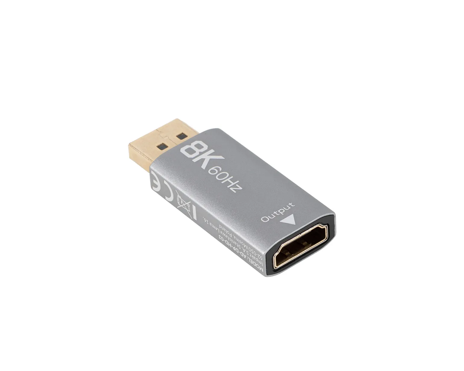 DisplayPort to HDMI Adapter 8K - Silver