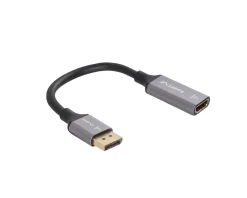 DisplayPort to HDMI Adapter 8K Black - 0.2m