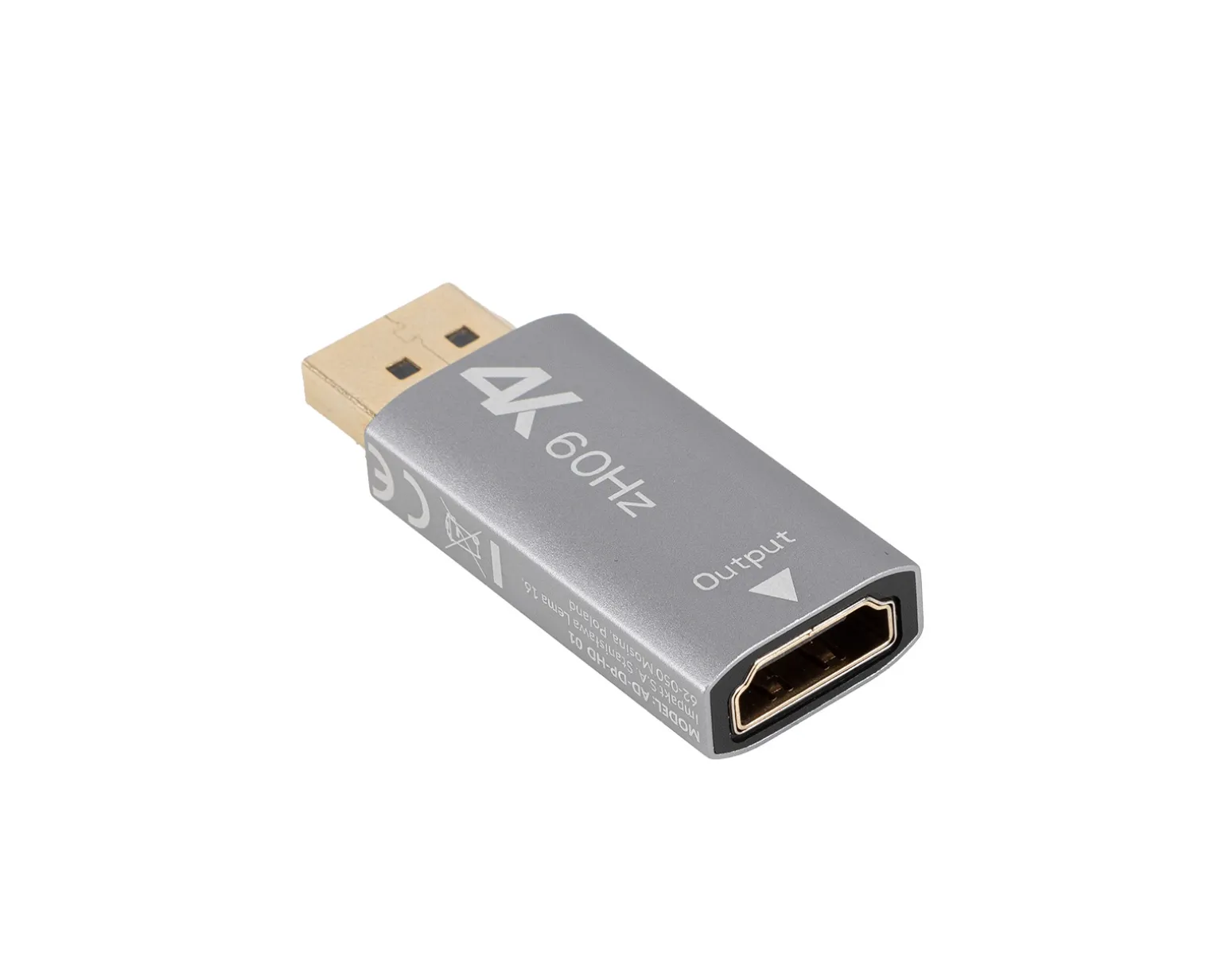 DisplayPort to HDMI Adapter 4K - Silver