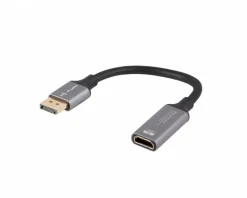 DisplayPort to HDMI Adapter 4K Black - 0,2m