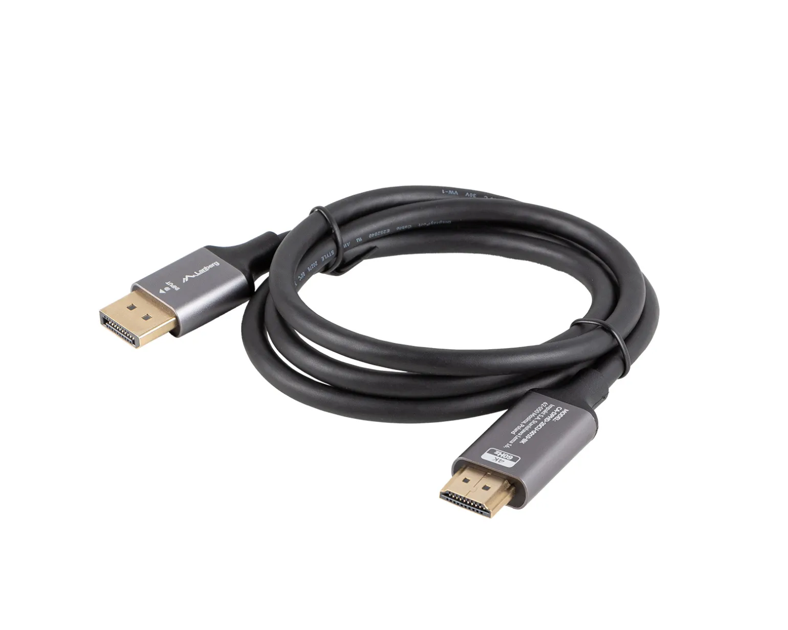 DisplayPort to HDMI Cable 4K Black - 1m