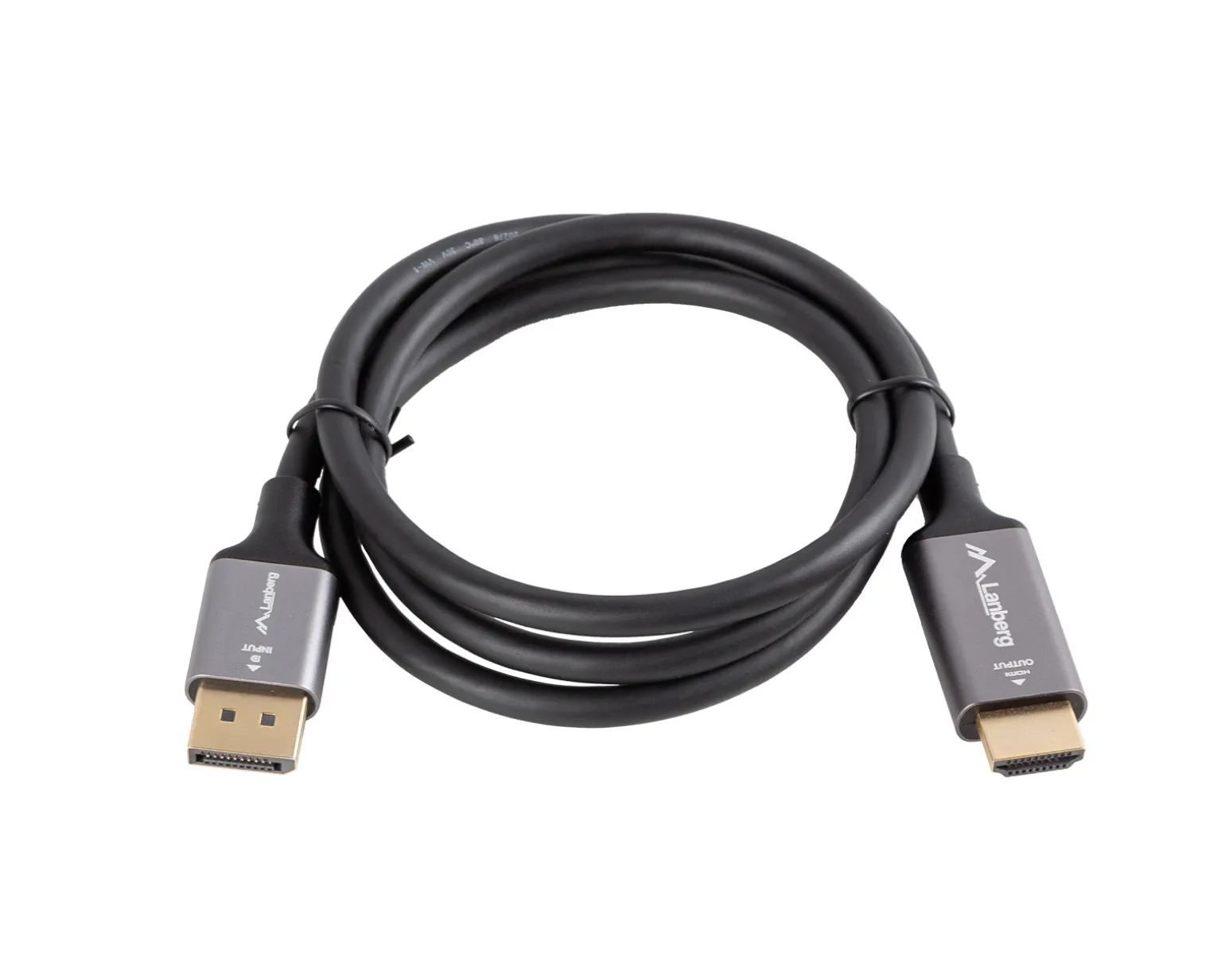 DisplayPort to HDMI Cable 4K Black - 1m
