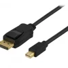 DisplayPort to Mini Displayport Cable 2m - Svart