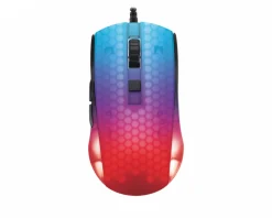 DM310 Semi-Transparent RGB Gaming Mouse - Black