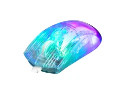DM330 Transparent RGB Gaming Mouse