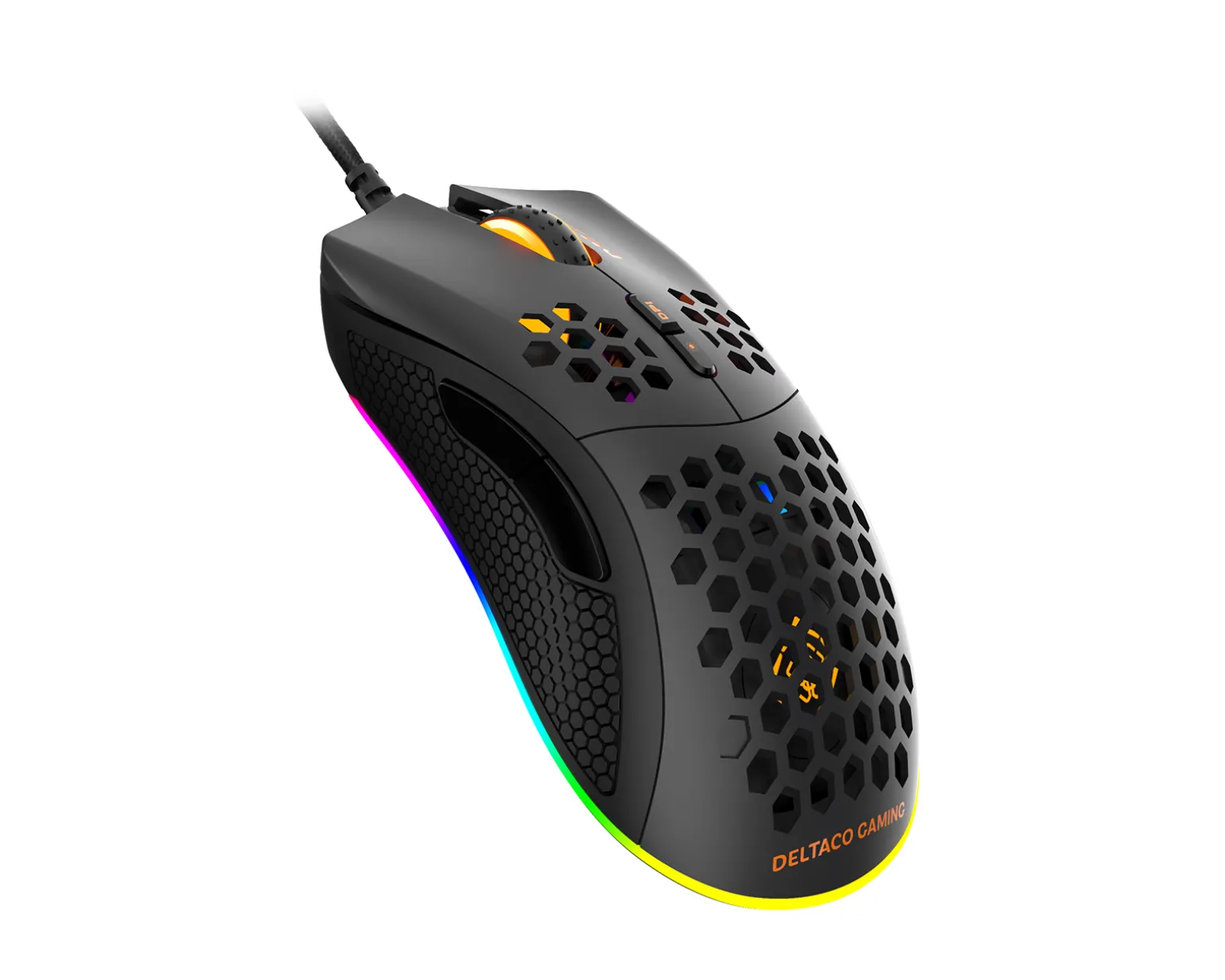 DM210 Ultra-Light RGB Gaming Mouse - Black