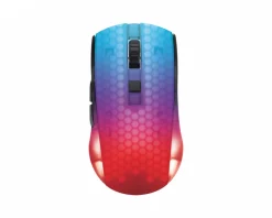 DM320 Wireless Semi-Transparent RGB Gaming Mouse - Black