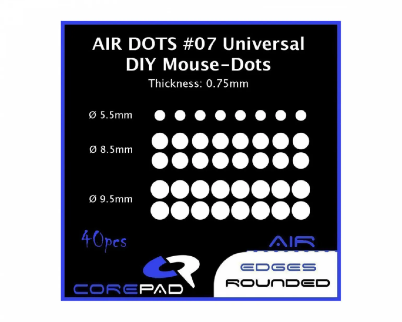 Dots AIR - Universal DIY - Ø 5.5/8.5/9.5mm - 0.75mm