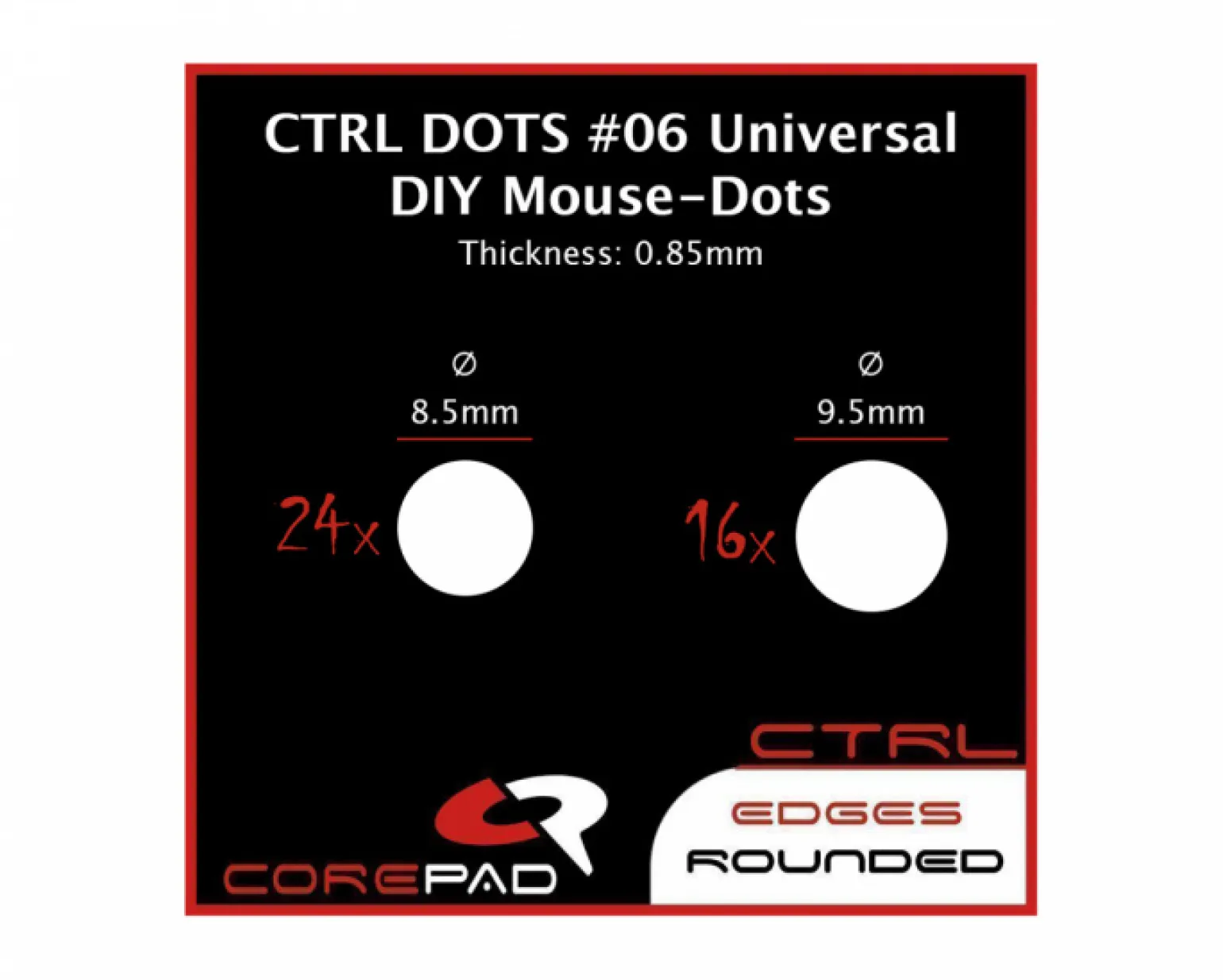 Dots CTRL - Universal DIY - Ø 8.5/9.5mm - 0.85mm