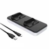 Dual Charging Dock for PS5 Controller - White/Black
